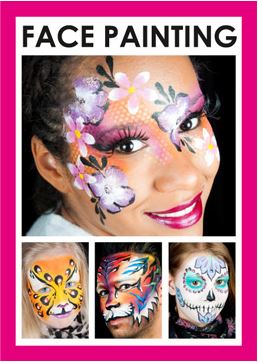 Grimeerboek Face Painting boek - Willaert, verkleedkledij, carnavalkledij, carnavaloutfit, feestkledij, grimeren, grimas, schminken, voorbeelden